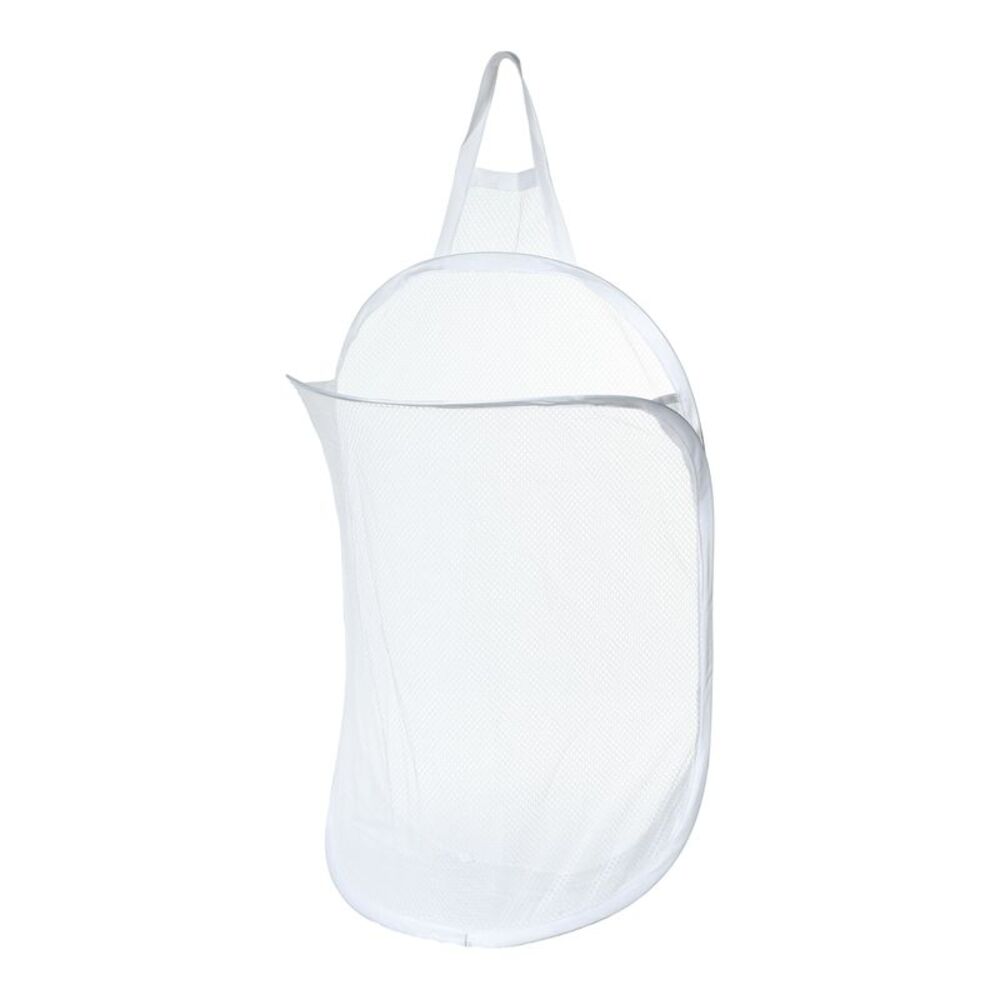 1 Pc 20L Wall-mounted Folding Laundry Basket Hamper for Bathroom White